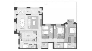 Apartment floor plan, 3 bedrooms in BLOOM LIVING GRANADA No. 11028